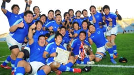 関東大学リーグ戦１部で２年ぶり５度目の優勝を果たした東海大。ベスト15に８人が入った（撮…